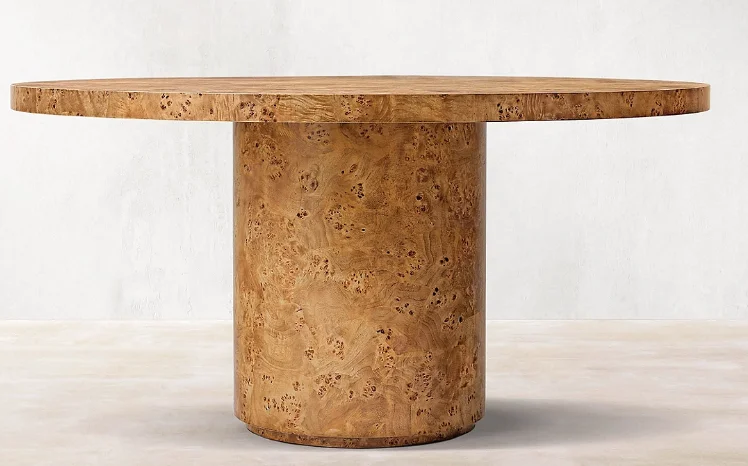 Tumor Bark Craft Solid Wood Dining Table Round Dining Table Household Dining Table