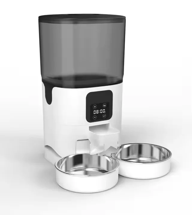 Automatic Smart Pet Feeder Stainless Steel Dog and Cat Food Dispenser with Battery Power Slow Food Timed Auto Bowls