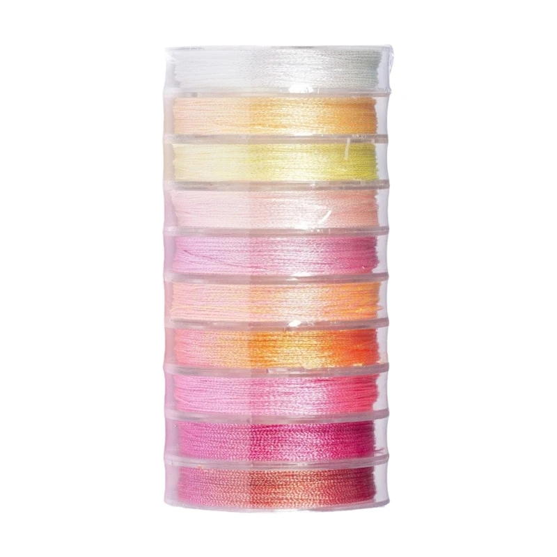 Stylish and Glitter with Sturdy Weaving Yards of Jewelry Braided Thread Fashion Accessory for Creative Crafters