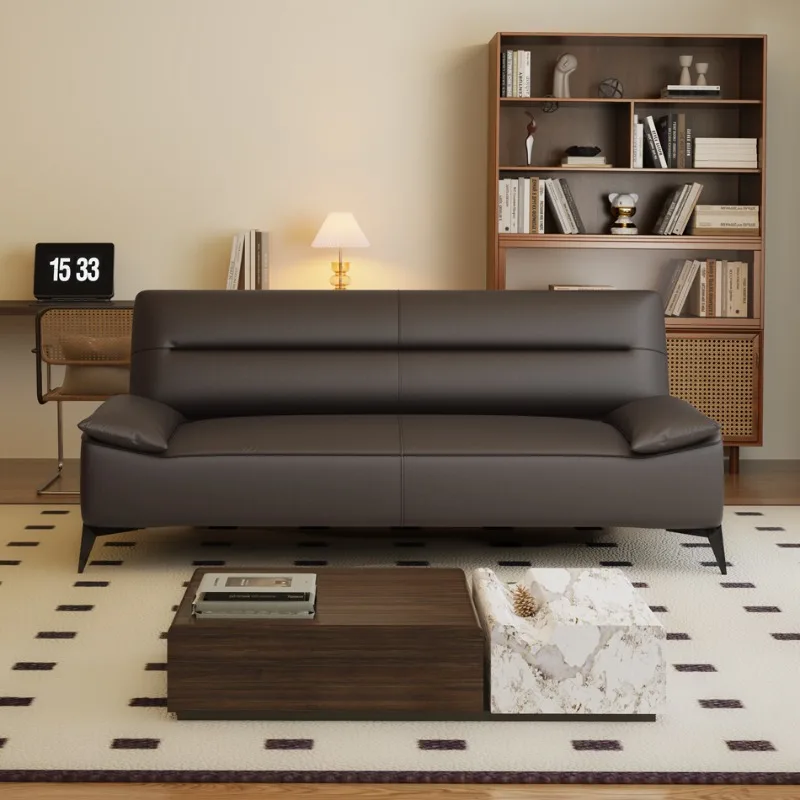 

Italian Luxury Living Room Sofas Aesthetic Brown Modern Lazy Lounge Sofa Bed Recliner Foldable Schlafsofa Bett Furniture Home