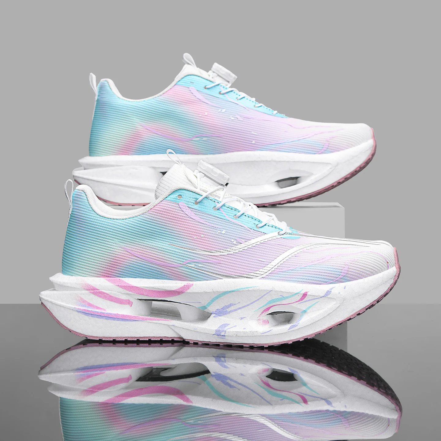 Men's Sports Shoes Carbon Plate Running Shoes Male Marathon Sneakers Racing Shock-absorbing Athletics Training Shoes for Women