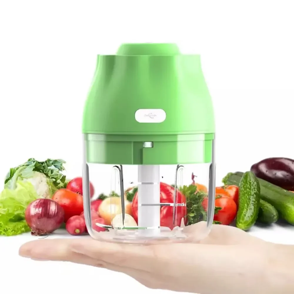 

New Wireless Electric Garlic Chopper Food Processor Vegetable Baby Food Maker for Blending Mincing Meal Preparation