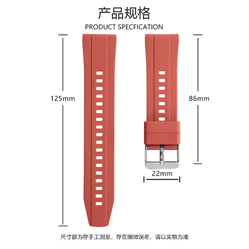 22mm 20mm Silicone Smartwatch Band Universal Quick Release Straps for Huawei Watch GT2/3/4 Samsung Amazfit Bracelet Wristband