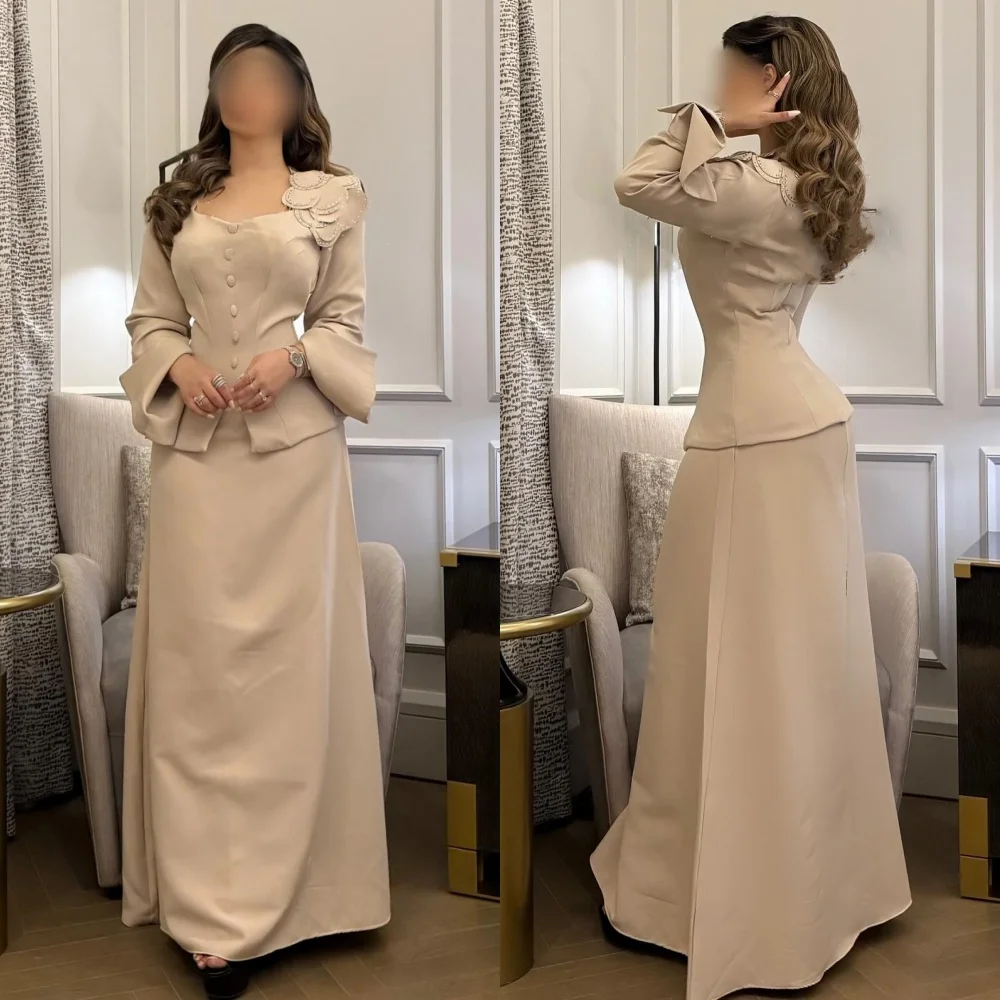 Customized Chinese Style Jersey Button Sequined A-line Sweetheart Midi Dresses Bespoke Occasion High Quality