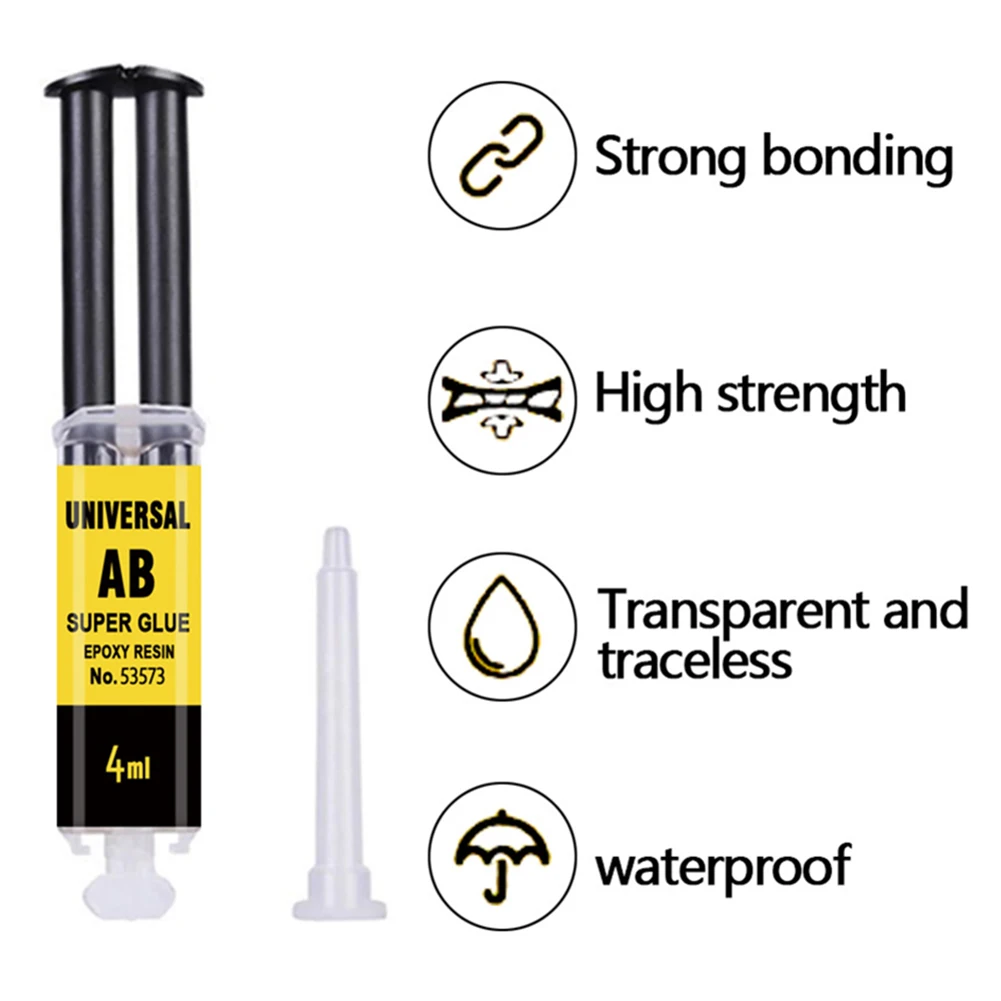1-10PCS AB Epoxy Resin Glue Cold Welding For Metal Stainless Steel Glass Repair Tool High Temperature Resistant Liquid Glue image 6