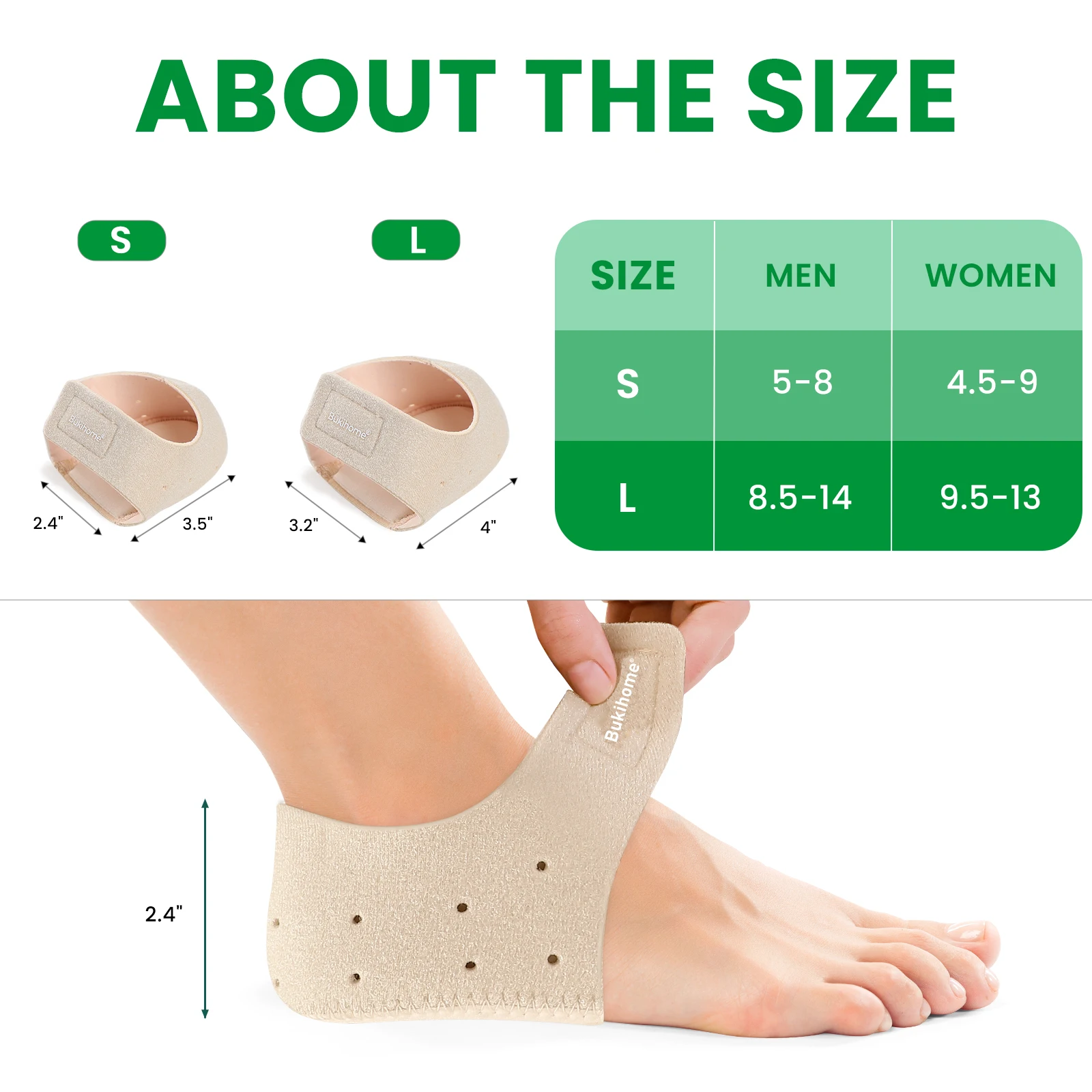 2 Teile/para Beige Plantarfasziitis Gel Ferse Protektoren Frauen Männer Heels Spur Schmerzen Relief Trockenen Rissigen Ferse Unterstützung Kissen Einsätze