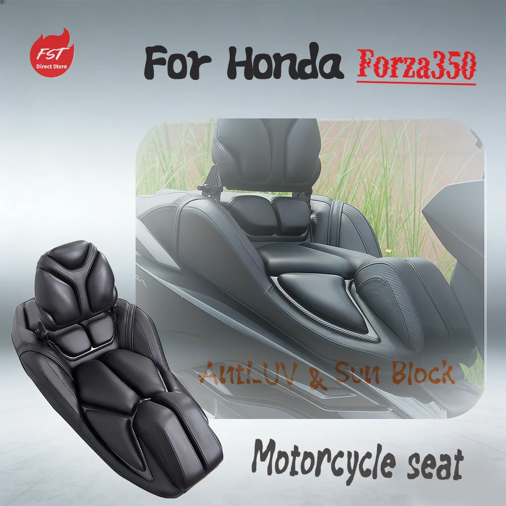 Premium Stylish Seat for Honda Forza 350 NSS350, Perfect Fit Original Mounting Points, Direct Replacement, No Drill No Cut, Easy