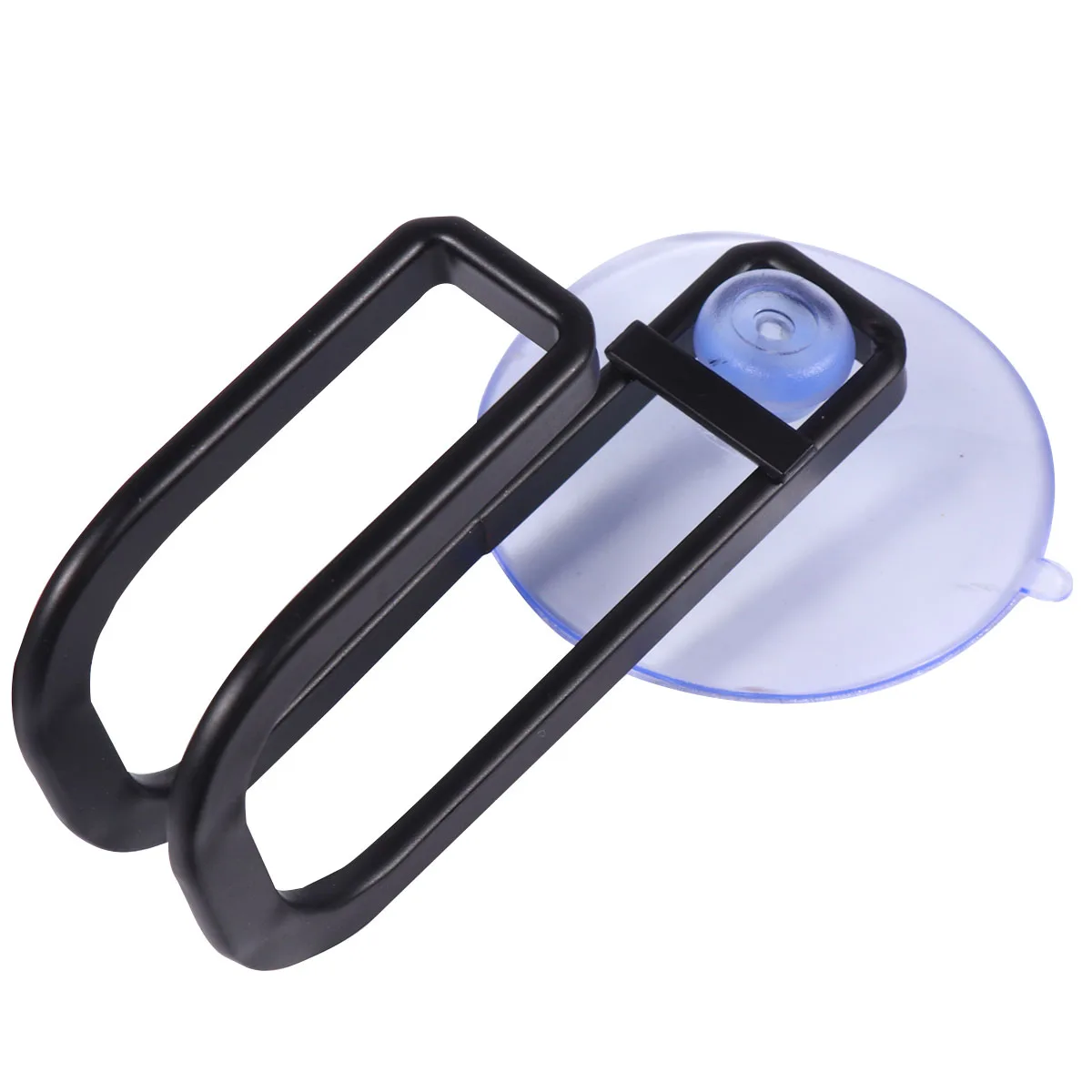 U-Shaped Stainless Steel Sponge Holder Suction Cup Black Rust Resistant Drain For Kitchen Sink Wall Mountable Space Saving