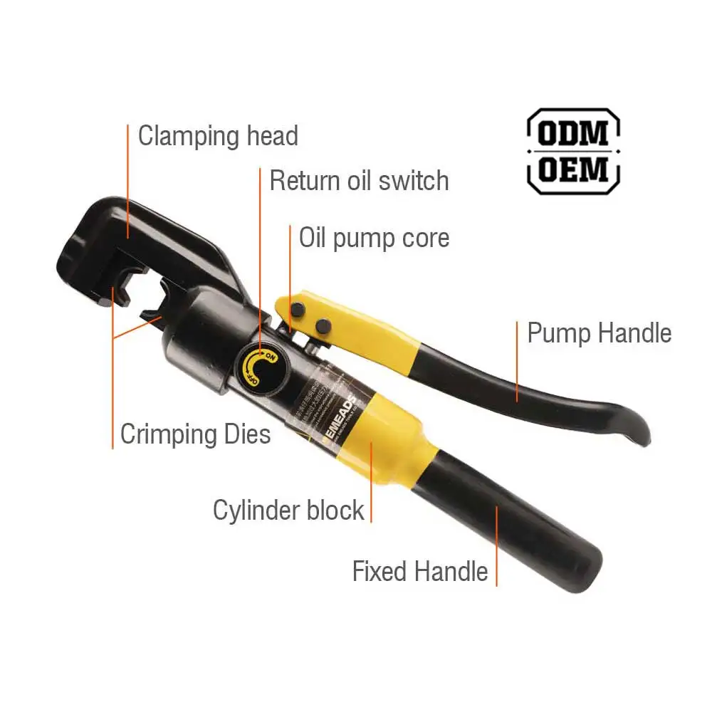 YQK-70 Hydraulic Pliers High Precision Crimping Tool With Ergonomic Handle Alloy Steel 45KN Force AC 110V For Comfortable Use