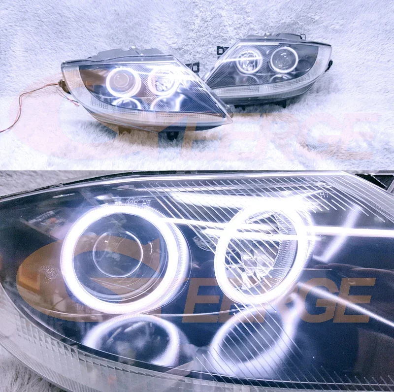 For BMW Z4 E85 E86 2002 2003 2004 2005 2006 2007 2008 Excellent Day Light Ultra Bright COB Led Angel Eyes Kit Halo Rings