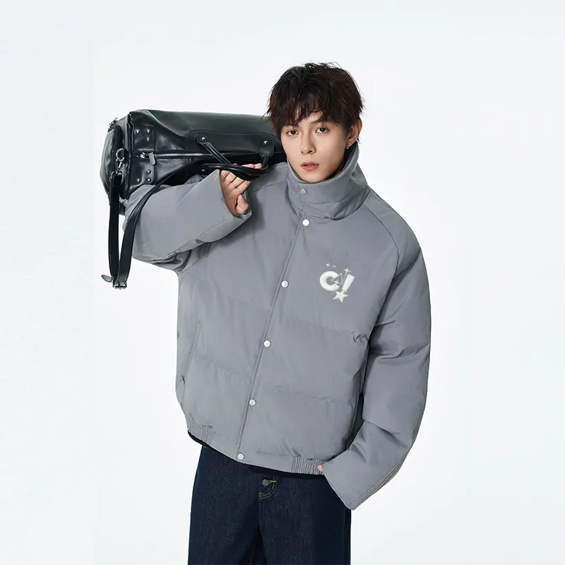 

Зимняя утепленная хлопковая куртка-пуховик на молнии, повседневная, теплая, модная, для мужчин и женщин, молодежная