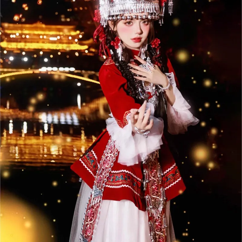 Nueva fotografía de viaje, trajes de fotografía exótica, conjuntos de disfraces étnicos y fotografía de ropa