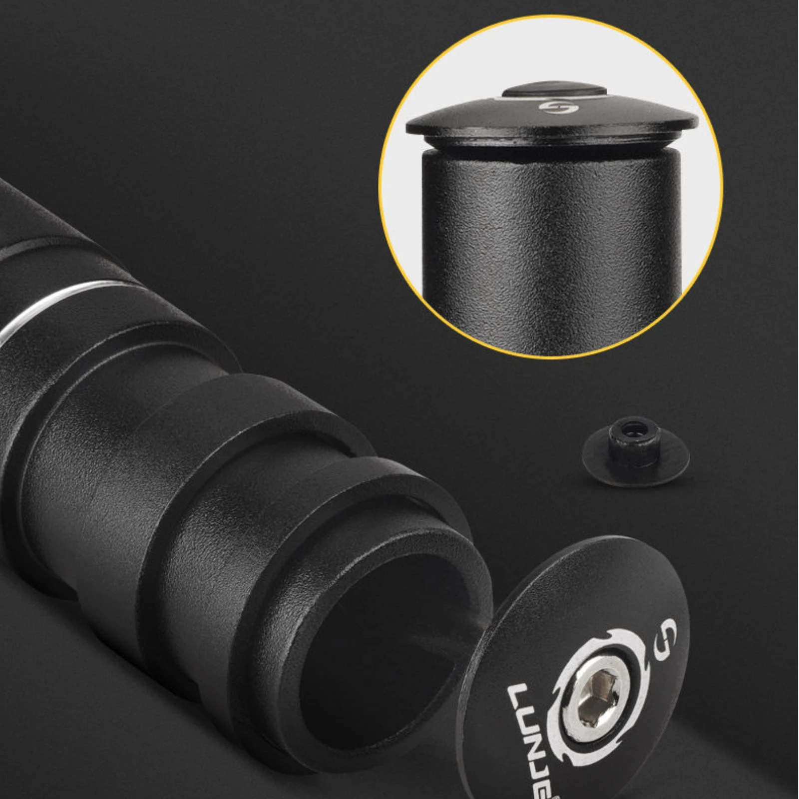 Handlebar Stem Riser Extender Stepped Design Bike Stem Riser Handlebar Extender Grooved Strong Alloy Build