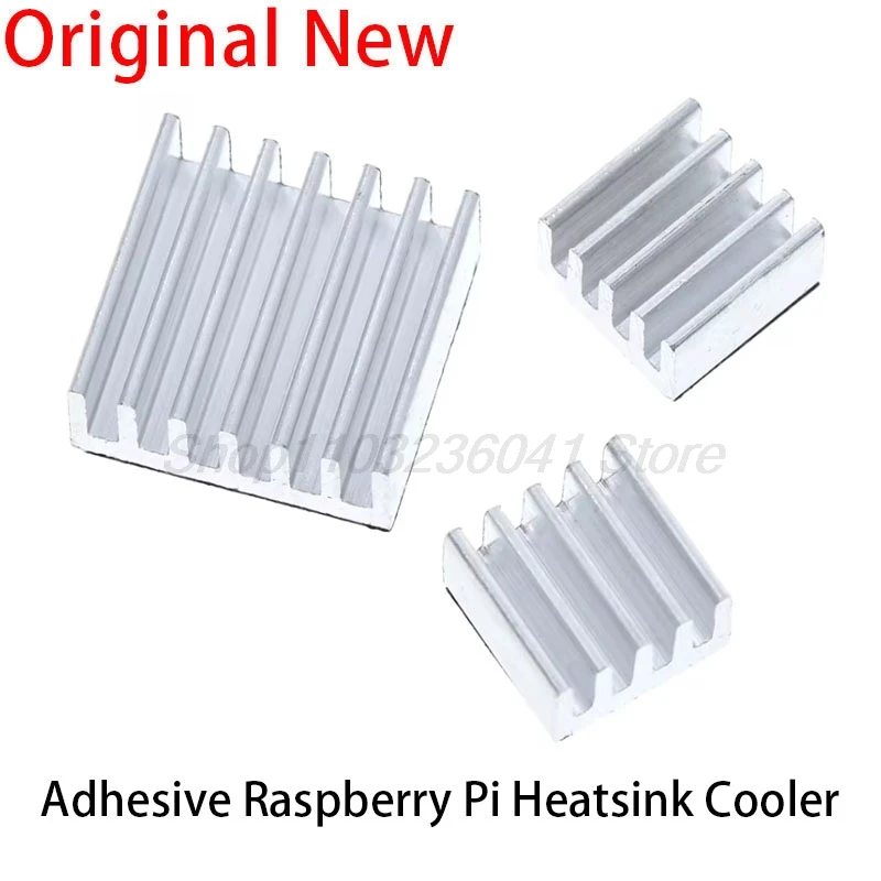 3PCS Adhesive Raspberry Pi Heatsink Cooler Pure Aluminum Heat Sink Set Kit Radiator For Cooling Raspberry Pi 3B 2 B