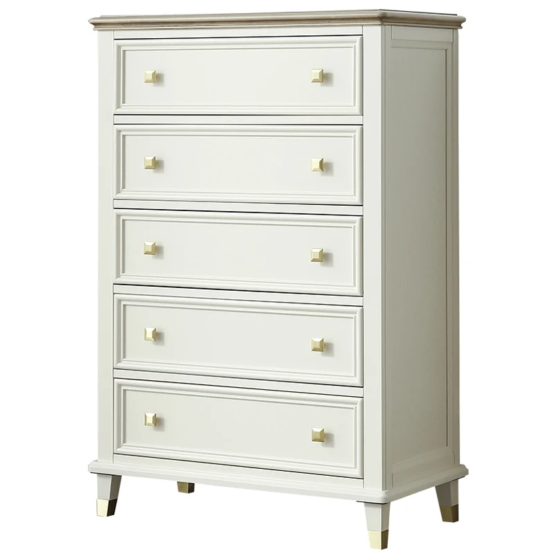 

ZL Chest of Drawers Solid Wood Drawer Style Storage Cabinet Locker Ash Wood