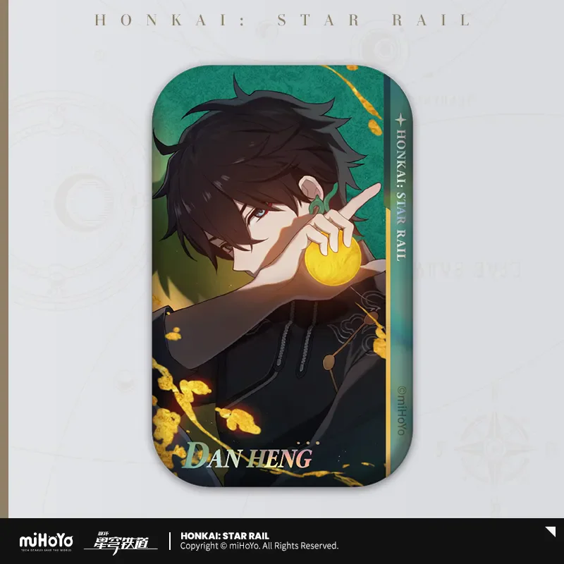 [Genuine] miHoYo Game Honkai Star Rail Tinplate Badge Jing March 7th Herta Himeko Kafka Brooch Anime Pendant Cosplay Xmas Gifts 3