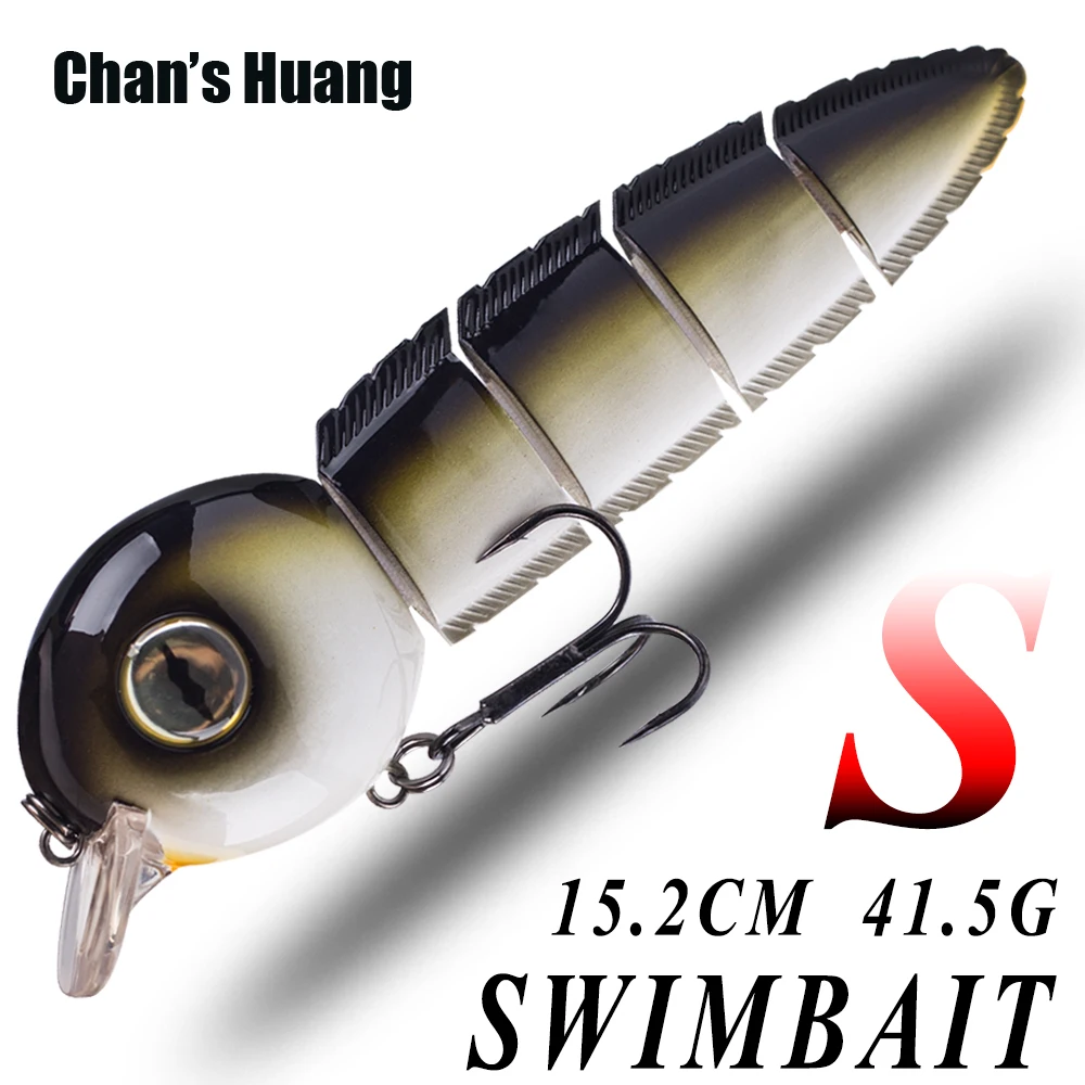 

Chan's Huang 15.2CM 41.5G Sinking Artificial Swim Hard Pike Fishing Lure Realistic 4-Jointed Tadpole Swimbait For Fishing Tackle