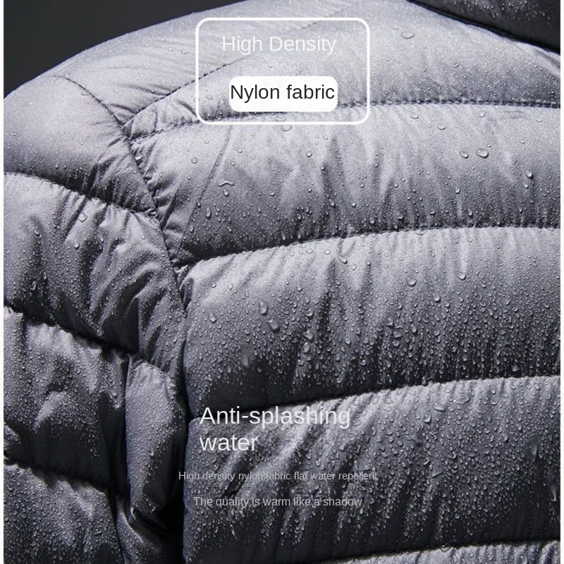 겨울 경량 남성 퀼팅 다운 재킷, 남성용 멀티 컬러 재킷, 방수 후드 코트