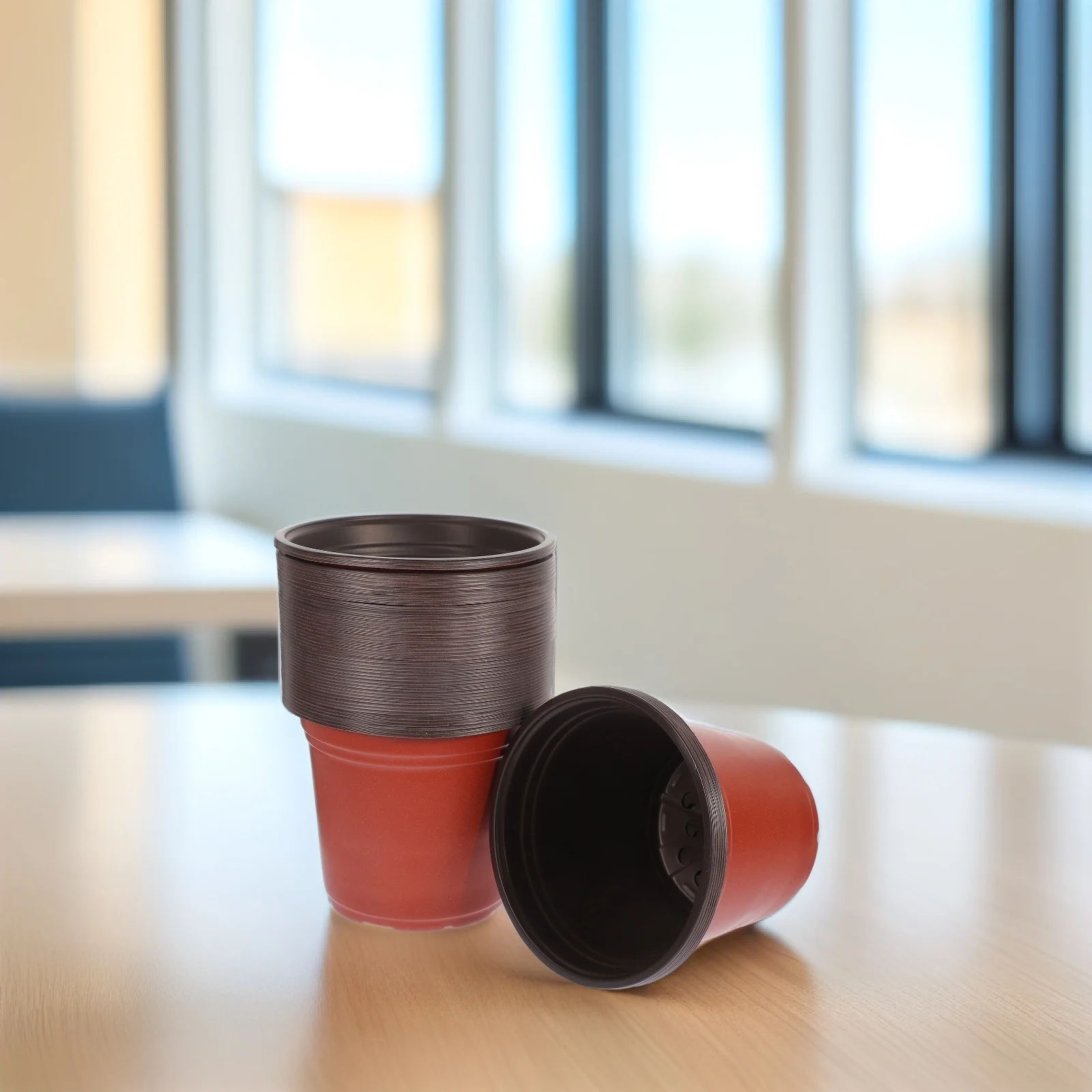 

50Pcs Small Nursery Pots for Outdoor Indoor Plants Flower Pots Home Garden Planter Containers Landscape Planting Plastic Pot Set