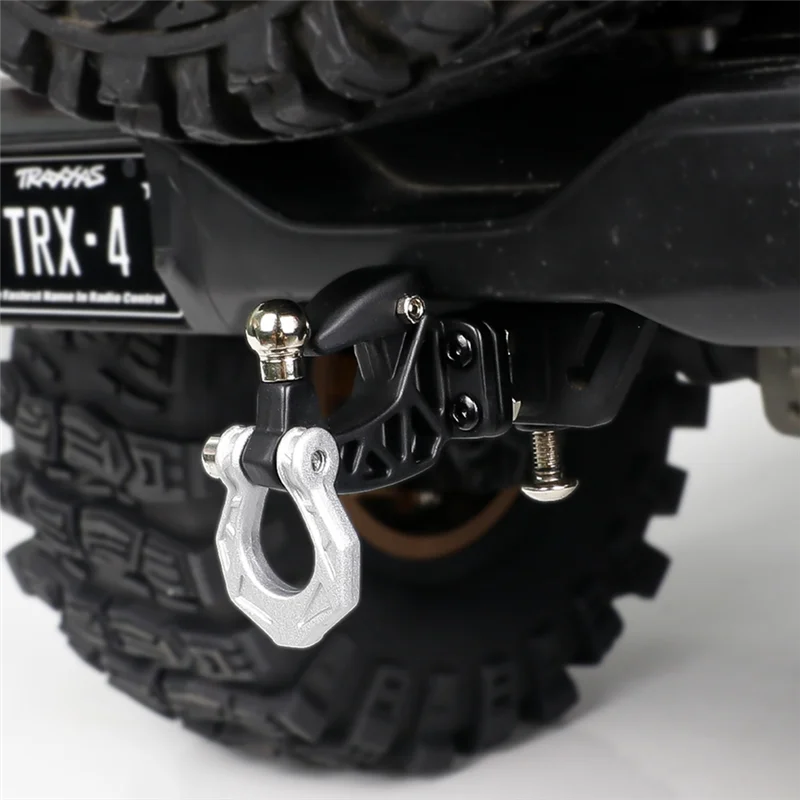 A44U 4PCS RC Auto Aggiornamento Gancio di Traino Gancio di Traino Per 1/10 1/8 TRX4 SCX10 KM Serbatoio 300 RC Auto Accessori di Aggiornamento
