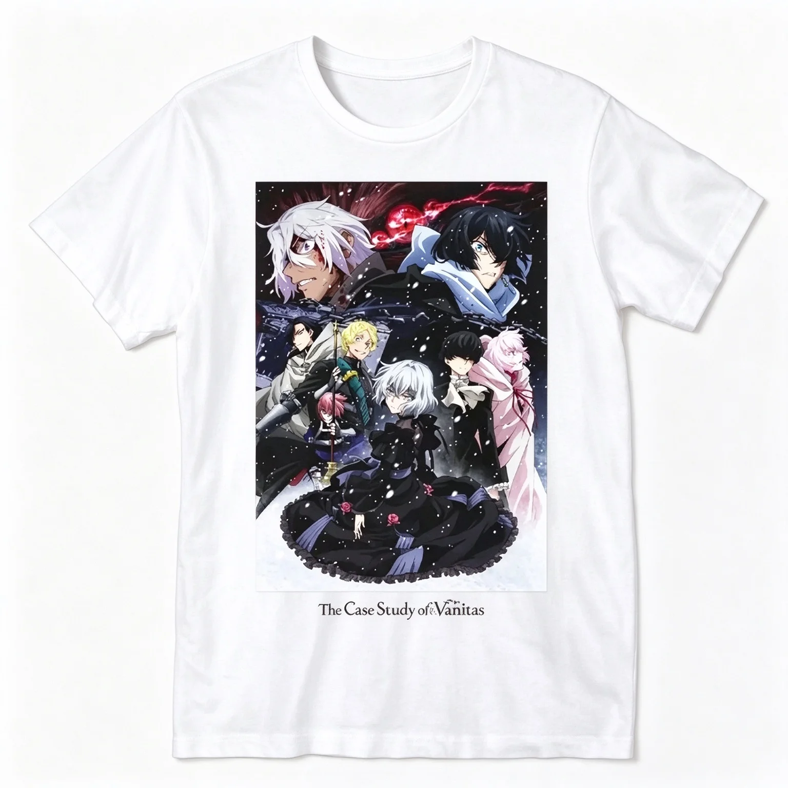 The Case Study Of Vanitas Anime T-Shirt Men Women Group Character Print Tee Top Summer Harajuku Streetwear Cosplay Gift Fashion