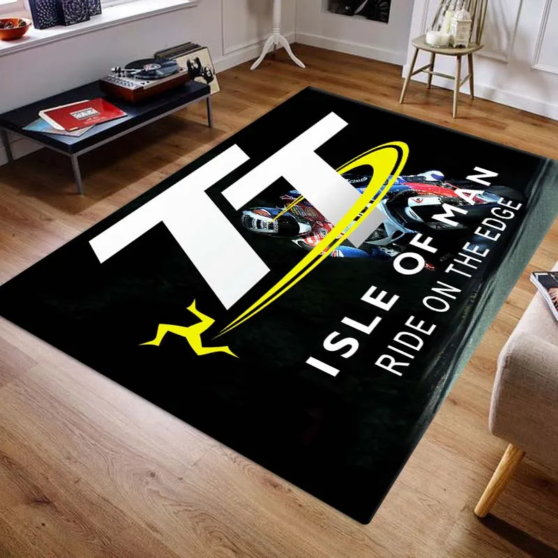 Isle of Man TT Carpets and Rug Motorcycle competition Carpet Living Room Bedroom Decorate Large Area Soft Carpet Kids Room Rug