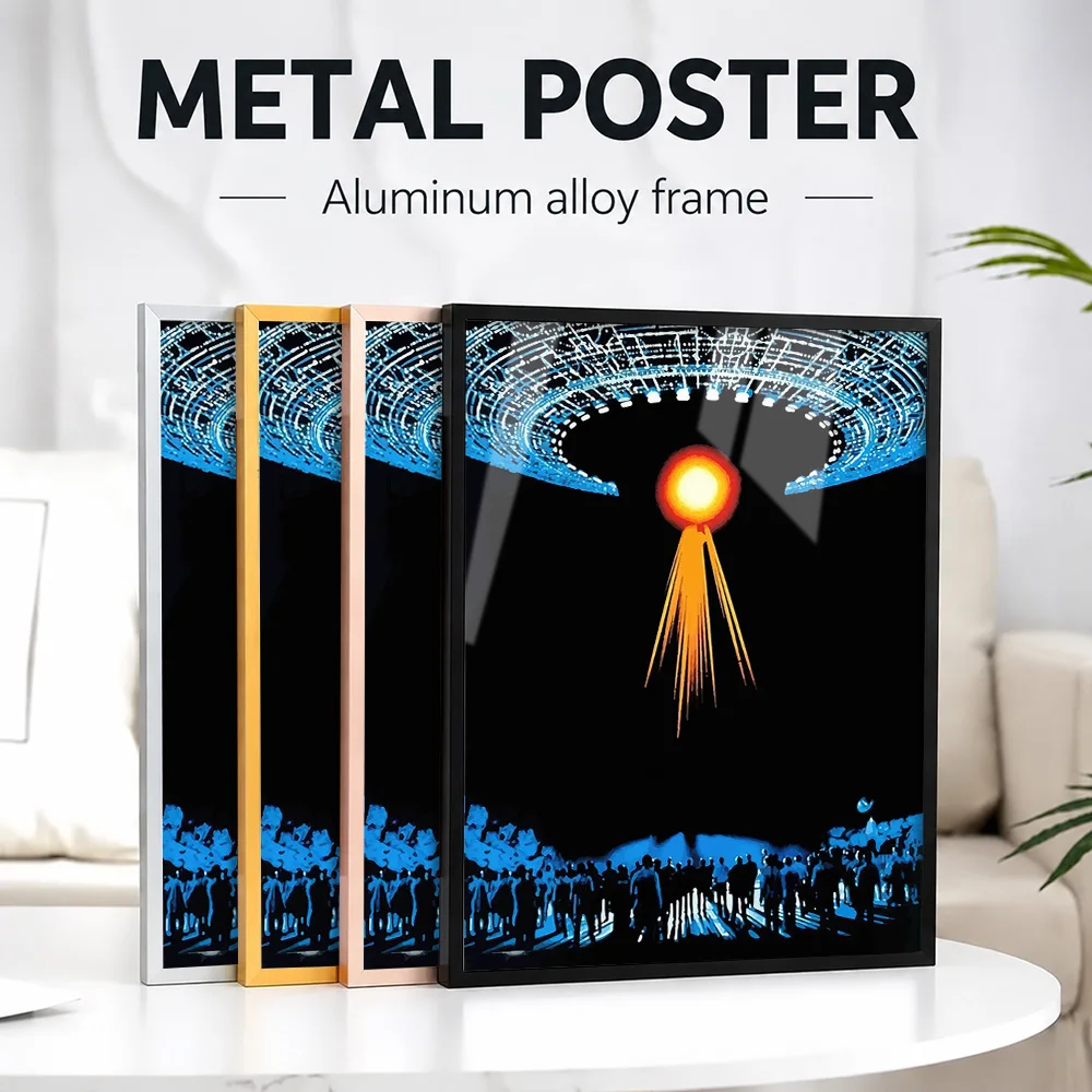 Movies Framed Metal Poster Personalized Photo Dramatic Vintage Screen Graphic Style Wall Art For Lounge And Office Director Gift