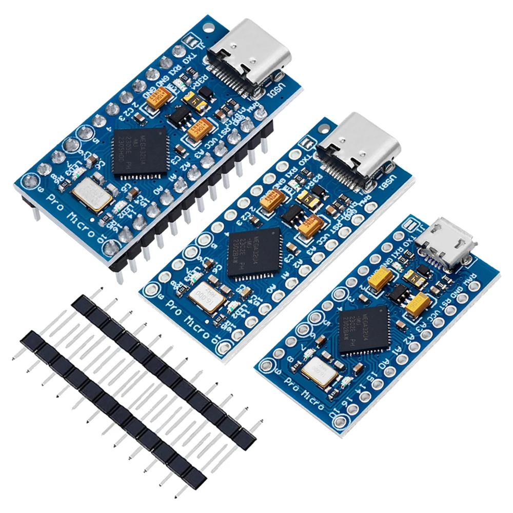 Pro Micro ATmega32U4 5V 16MHz Zastępuje ATmega328 dla Arduino TYPE-C z 2-rzędowym pinowym nagłówkiem dla Leonardo Mini Usb Interface Pro — zdjęcie produktu 5
