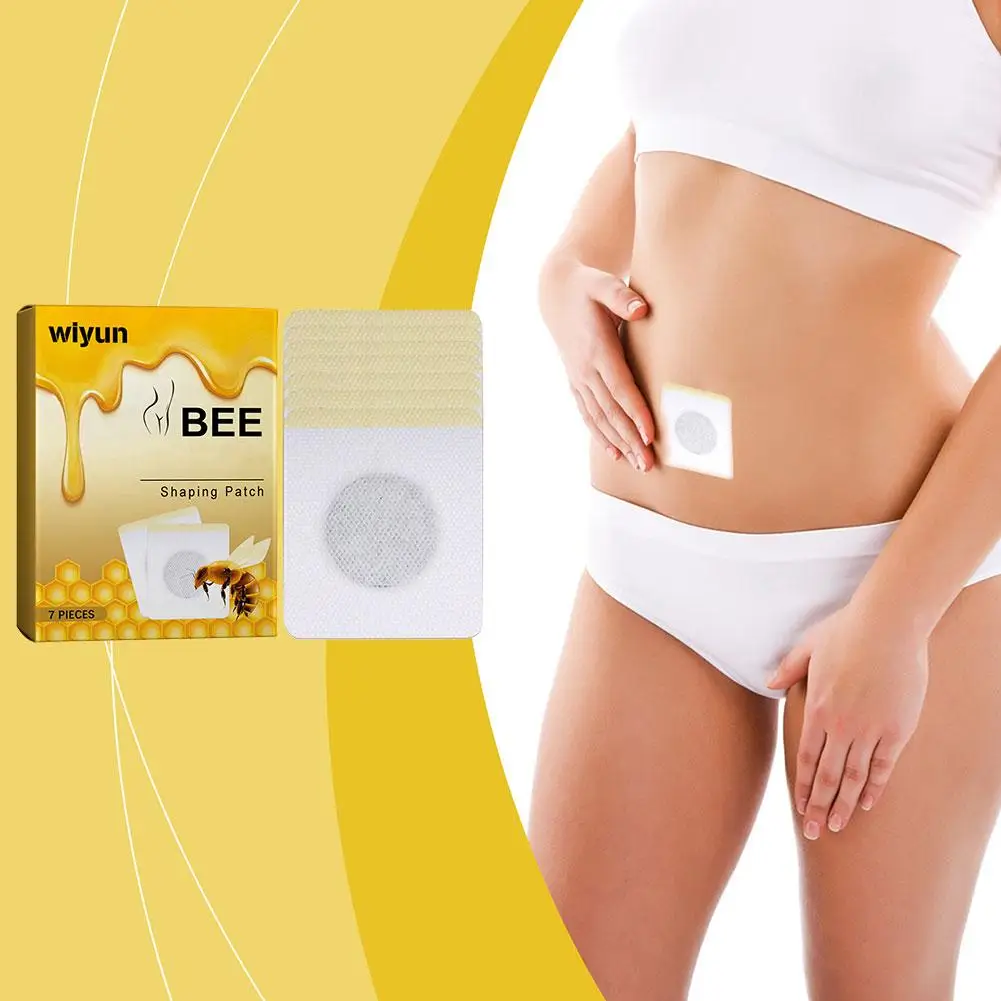 Abelha Venom Slimming Patch para Mulheres e Homens, Drenagem Linfática, Remendo de Emagrecimento, Cuidado Linfático, 7 Pcs