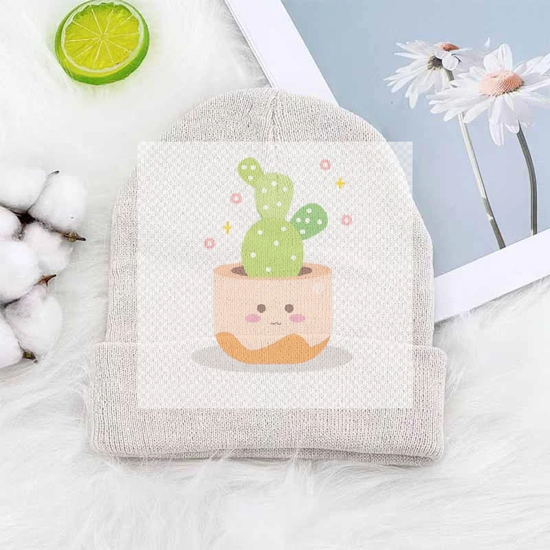 Autumn/Winter Solid Color Knitted Retro Round Top Hat Outdoor Cold-Proof Windproof Flat Head Hat