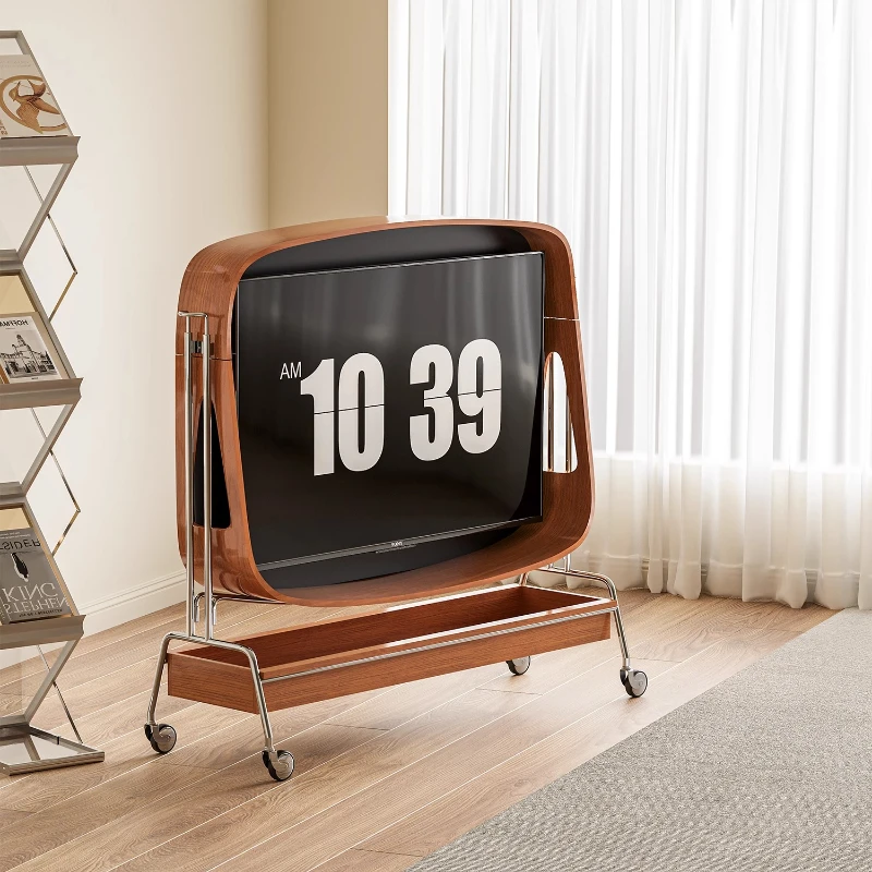 Space Saving Furniture Room Modern Living Room Mobile Tv Stand Wall Mount Homcom Tv Unit With Fire Place Monitor Riser Pedestal