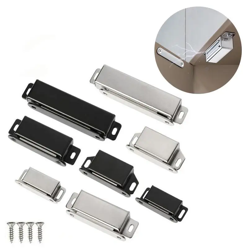 Rustproof Stainless Steel Magnetic Door Catch Strong Heavy Duty Suction for Bathroom Kitchen Cabinet Drawer Furniture Repair