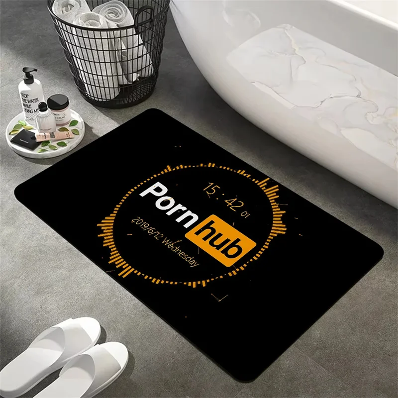 Porn-hub-Tumble-P-Pornhub Floor Mat Entrance Door Mat Washable Non-Slip Living Room Sofa Chairs Area Mat Kitchen Welcome Doormat