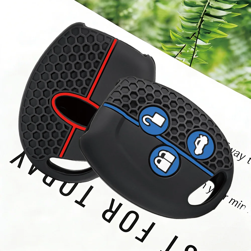Shockproof Honeycomb Silicone Remote Key Fob Case for Ford Mondeo Focus Fusion Fiesta Galaxy Transit, Anti-Scratch Texture