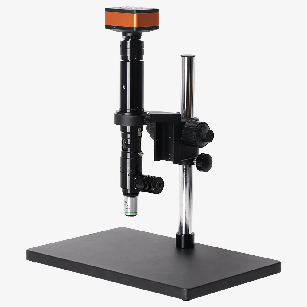 

HAYAER 4K Microscope Camera 400X-2400X Coaxial Light Zoom Lens L Pan Metallographic Objective Lens For Industrial Lab Inspection