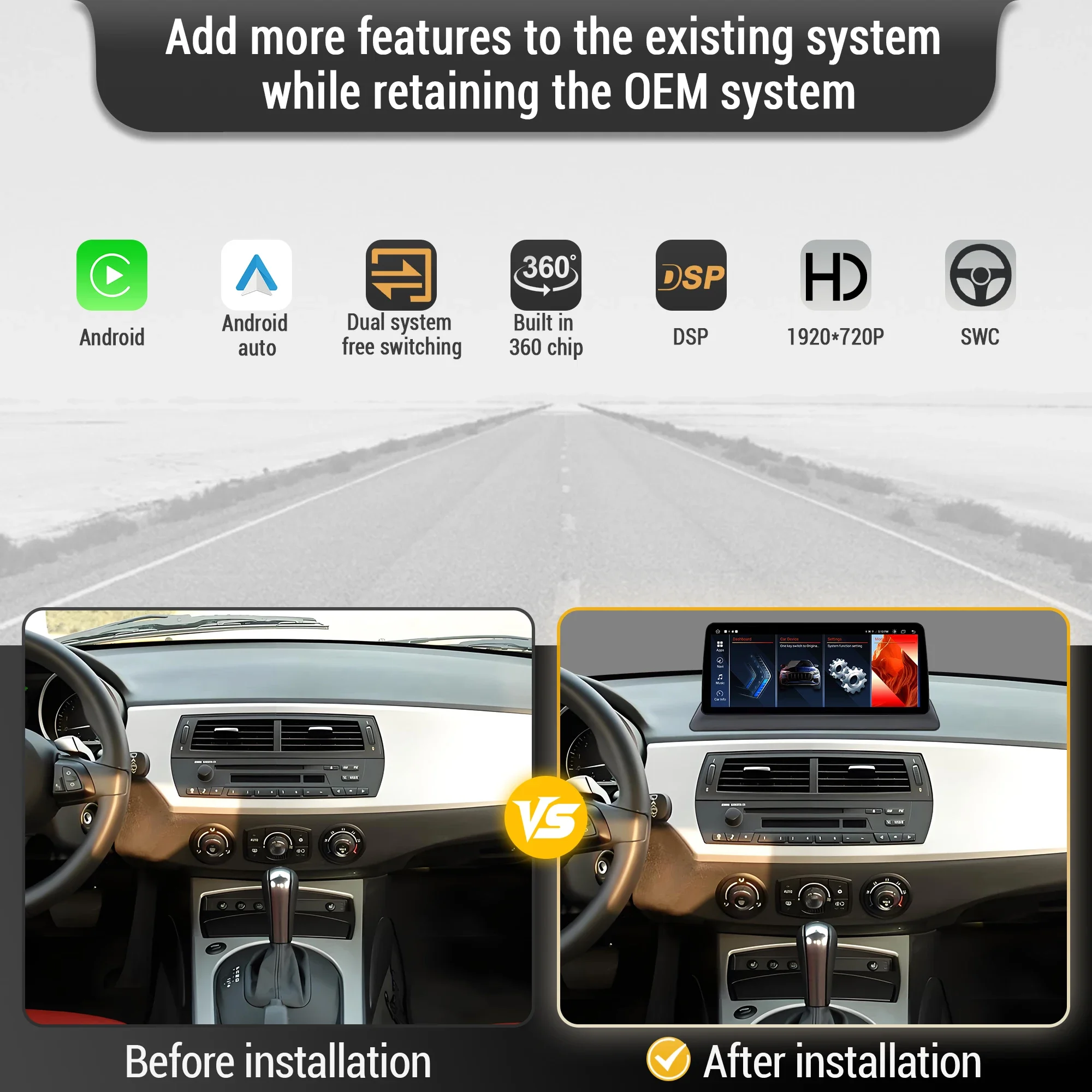 10.25 inch Android 13 For BMW Z4 E85 E86 E89 2007-2011 Car Radio 4G Wireless Bluetooth Carplay Snapdragon 680 Head Unit Screen
