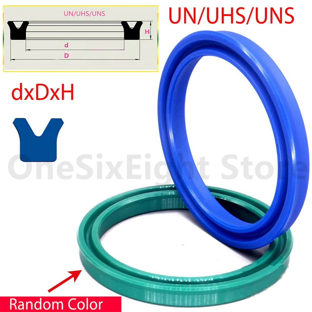 1pcs PU U-cup UN/UNS/UHS Hydraulic Rod Piston Oil Seal Rings Ø 6-175mm, Height 5-10mm