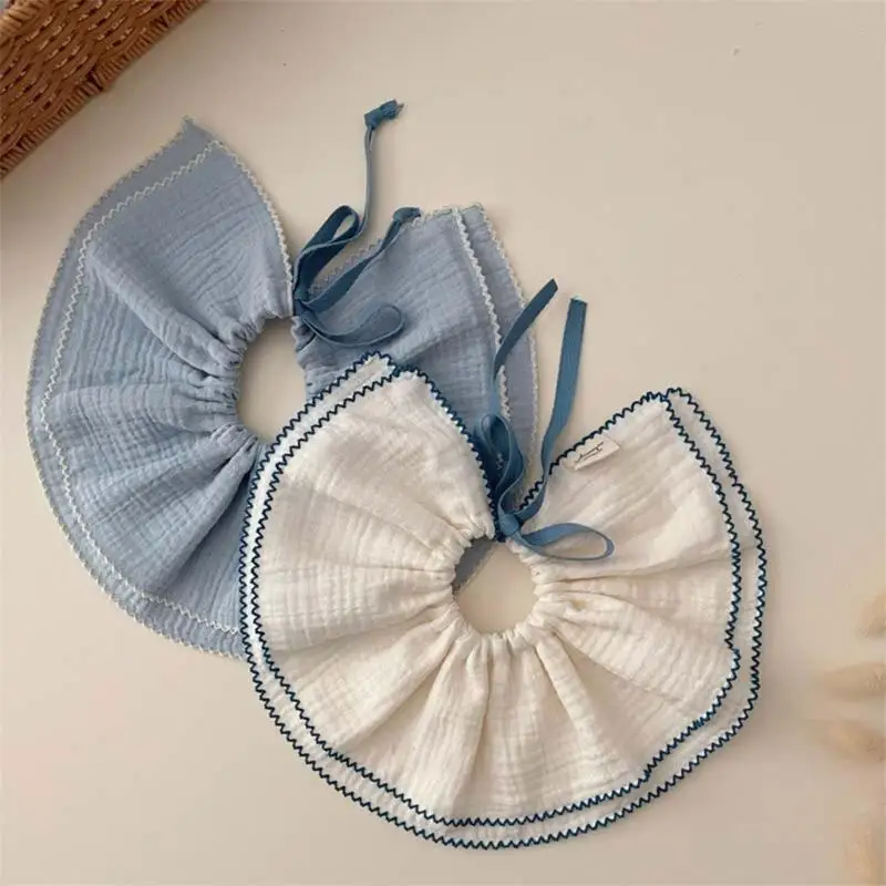 A5YC 2xBaby 턱받이 신생아 침 흘리는 턱받이 면 트림 천(조절 가능한 조임끈 포함)