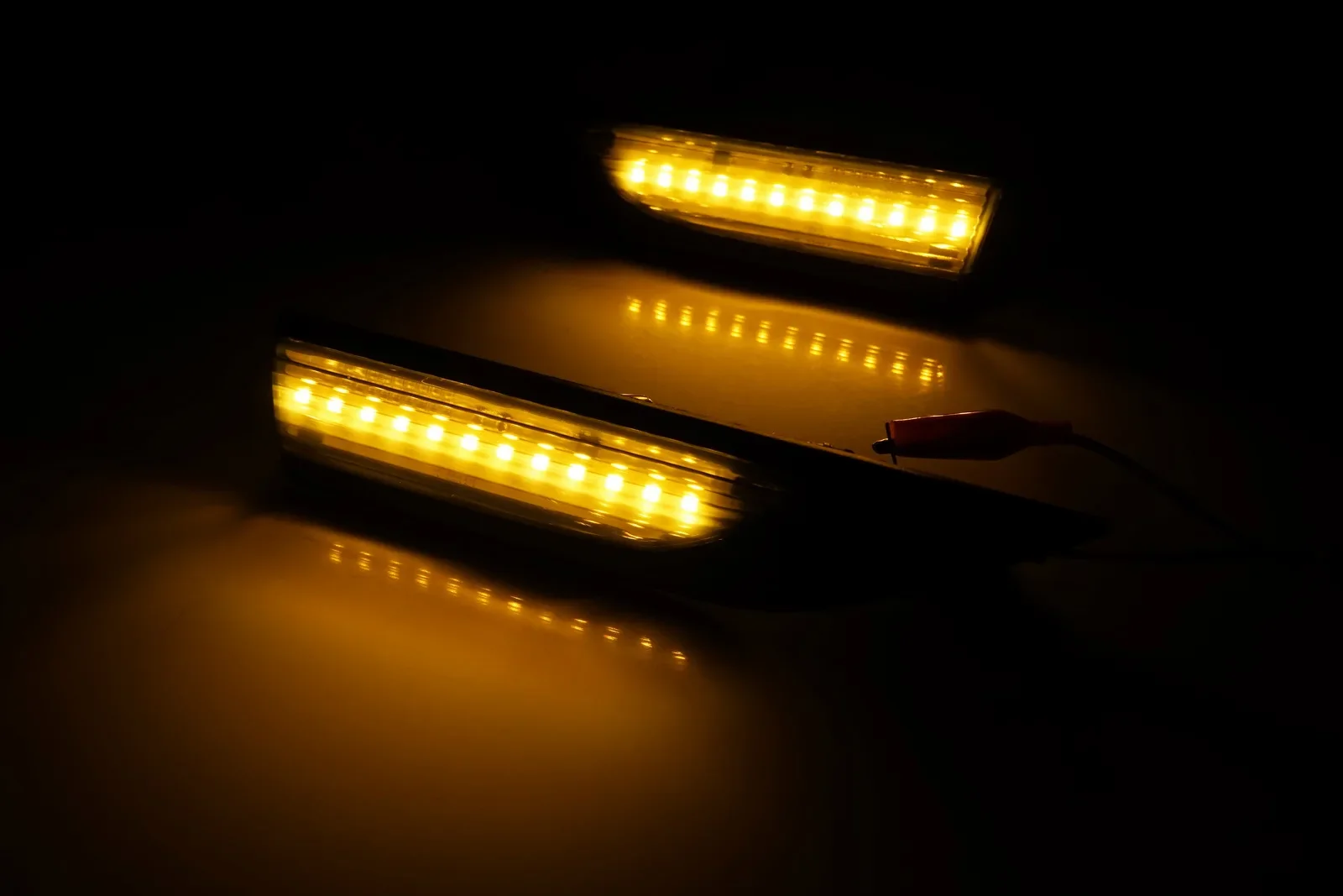 2x LED الجانب مؤشر مكرر ضوء العنبر لشركة فولكس فاجن العلبة 4 MK4 2015-2020 الجانب ماركر بدوره أضواء الإشارة