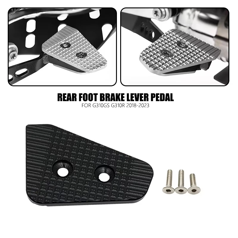 Rear Foot Brake Lever Pedal Enlarge Extension Rear Brake Peg Pad Extender Fit For BMW G310GS G310R G 310 GS 2018-2023 2022 2021