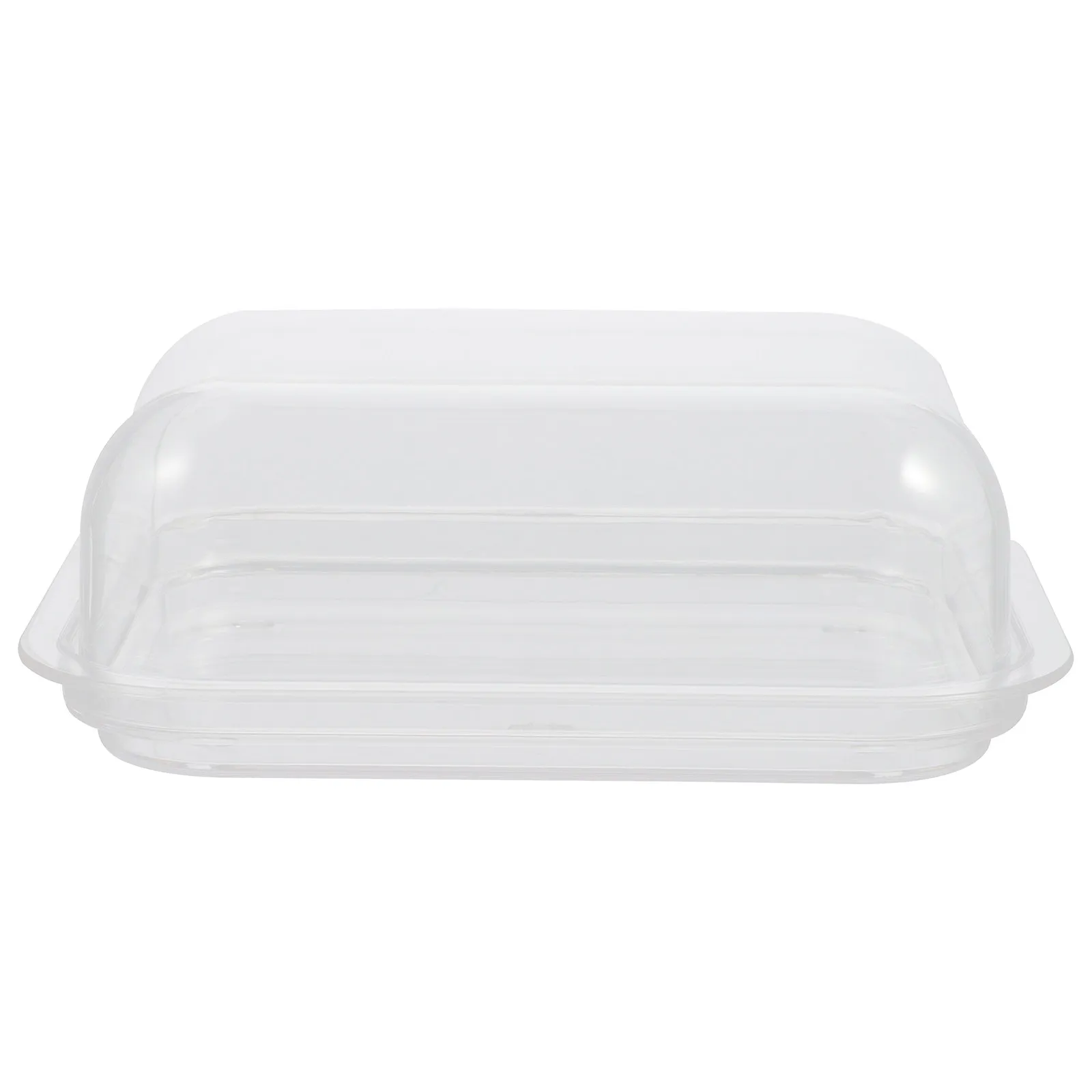 1Pcs Acrylic Butter Storage Box Butter Holder Smooth Surface Kitchen Restaurant Dessert Container Sealed Cover Dust Insect Proof