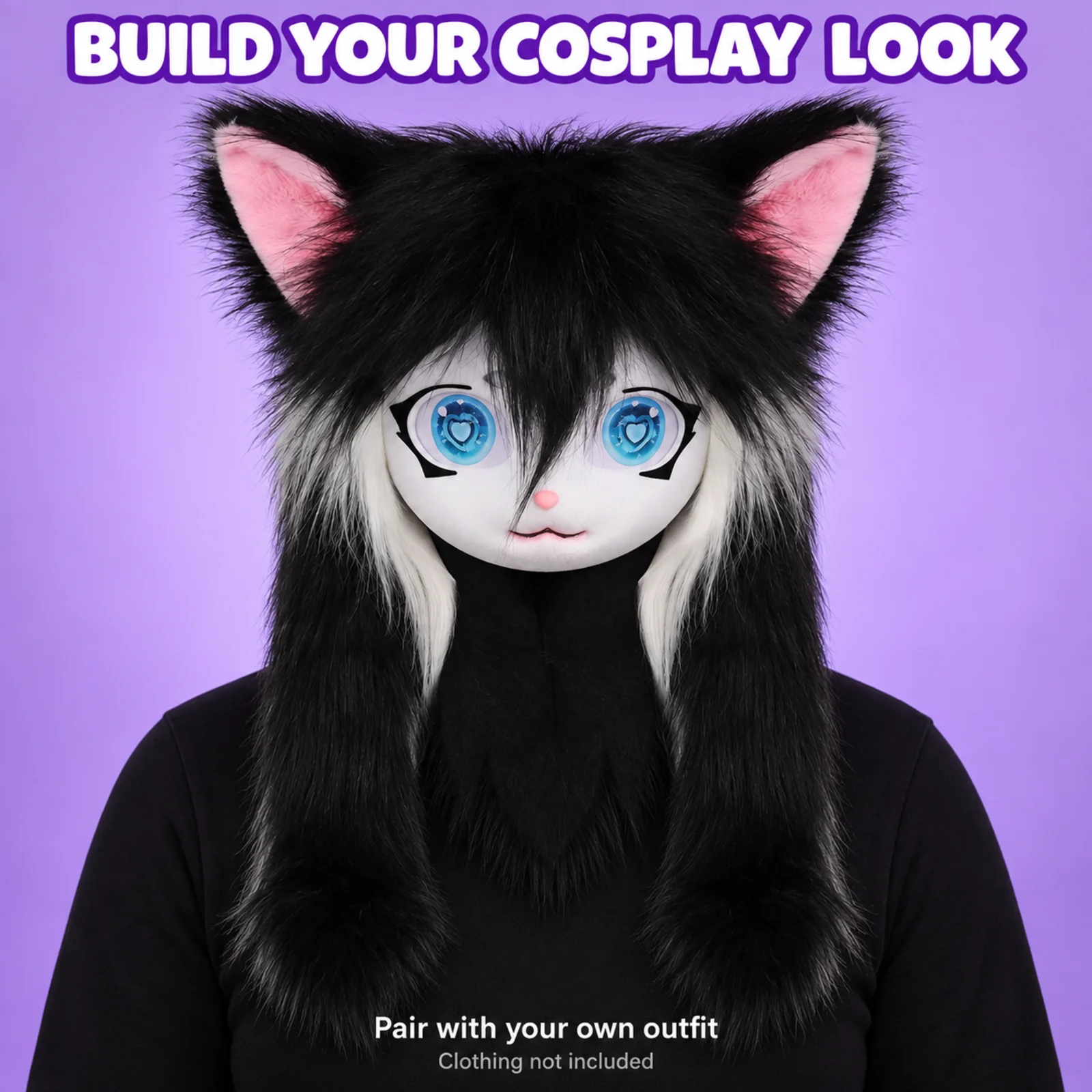 Maska Kigurumi z futerkiem i k – Anime Cosplay Eyes recenzja i cena