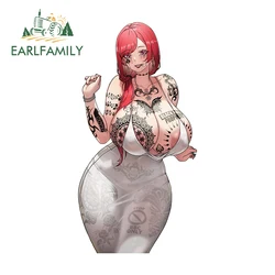 EARLFAMILY 13cm x 6.7cm per Sexy Hot Anime Blacked Fanart Car Sticker NSFW Tattoo Surfboard VAN Decal accessori per auto impermeabili