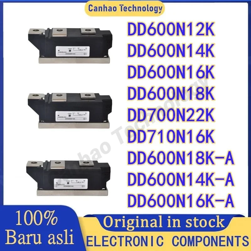 

DD600N12K DD600N14K DD600N16K DD600N18K DD700N22K DD710N16K DD700N16K DD600N18K-A DD600N14K-A DD600N16K-A Thyristor MODULE