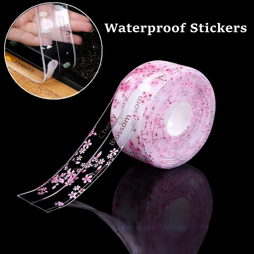 New Wall Gap Strip Bathroom Shower Sink Waterproof Stickers Self-adhesive Seam Anti-mold Sealing Tape
