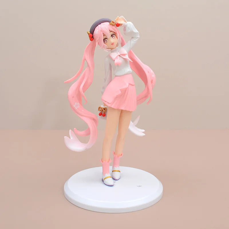 

HATSUNE MIKU PVC Figure 20cm Sakura Blooming Anime Model Collectible Doll Boxed