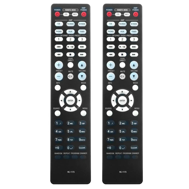 L72A-2X Remote Control For Denon Home Theater RC-1173 RC 1173 RC-1197 DNP-720AE DNP-730AE PMA-720 PMA-520AE PMA-720AE