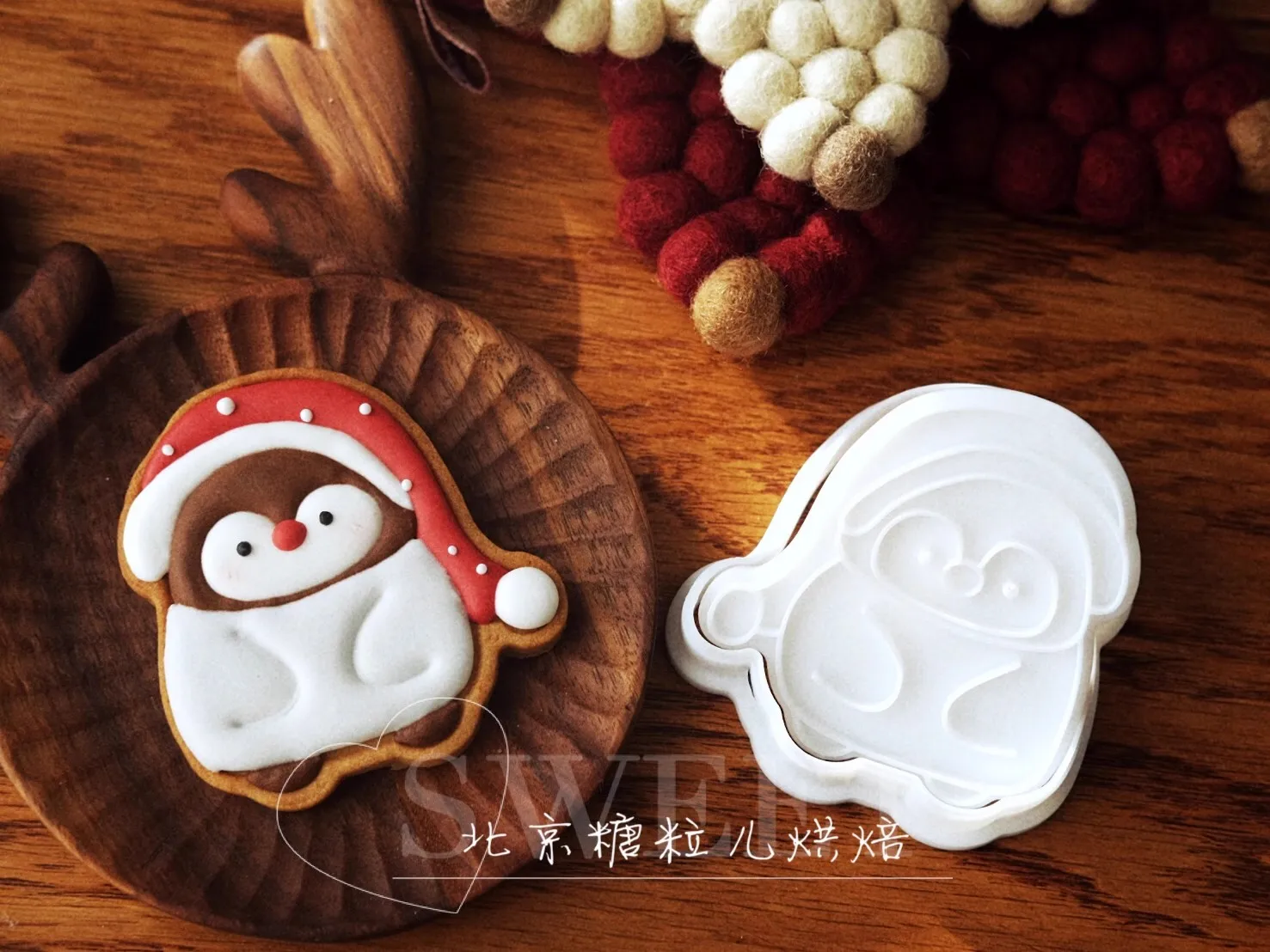 Christmas Penguin Elk Pattern Cookie Cutter Xmas Animal Deer Biscuit Stamp Plastics Icing Cookie Mold Fondant Cake Decorations