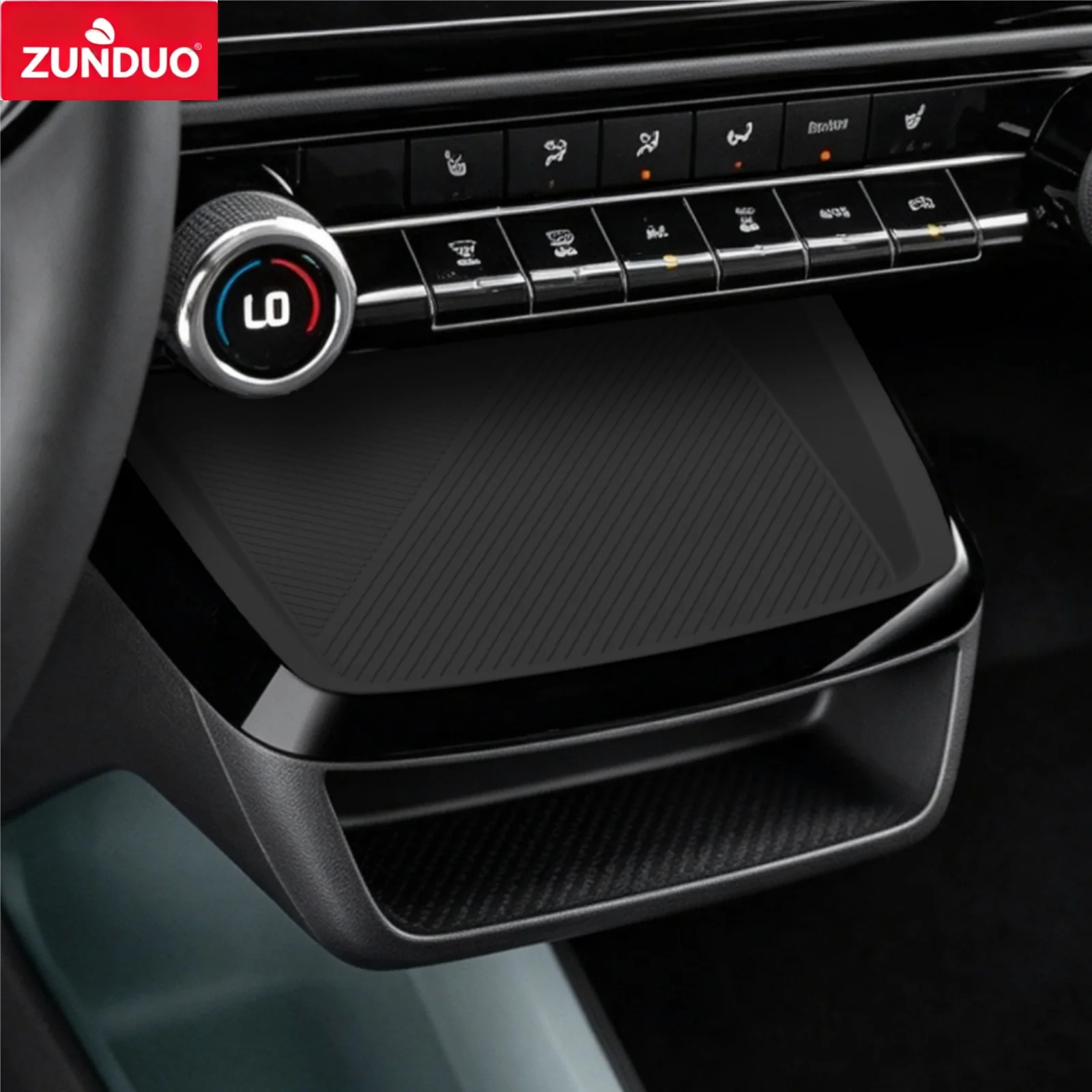 ZUNDUO Left Drive for Chevrolet Chevy Bolt EV 2027+ Car Anti-slip Protective Mat Wireless Charging Pad Silicone Accessories