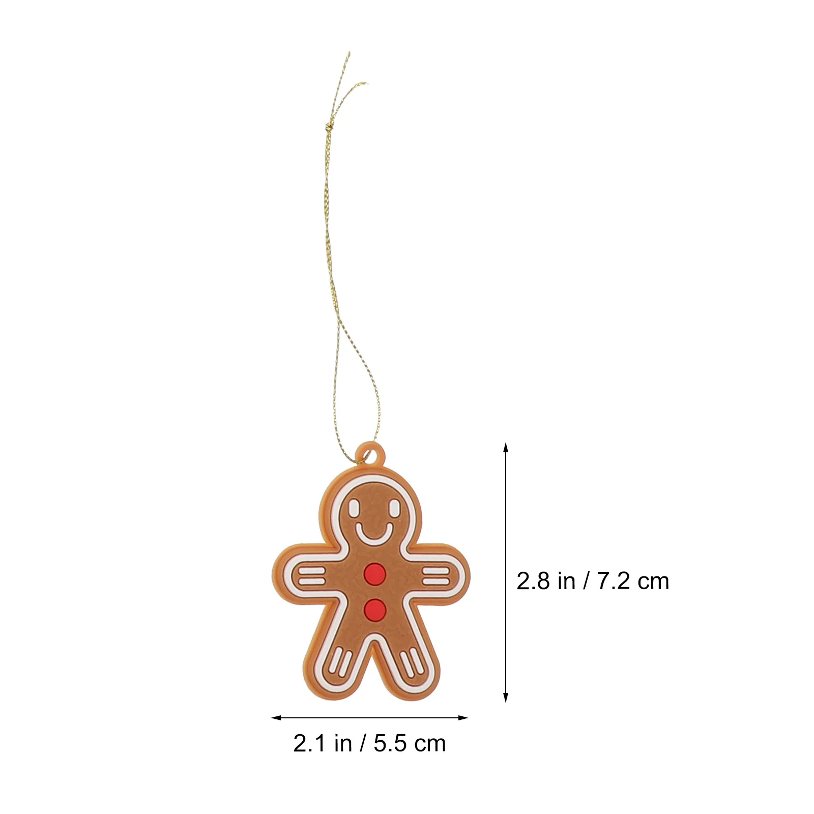 

12Pcs Gingerbread Man Hanging Ornament Christmas Tree Decor Pendant Festival Holiday Decoration Tree Pendant